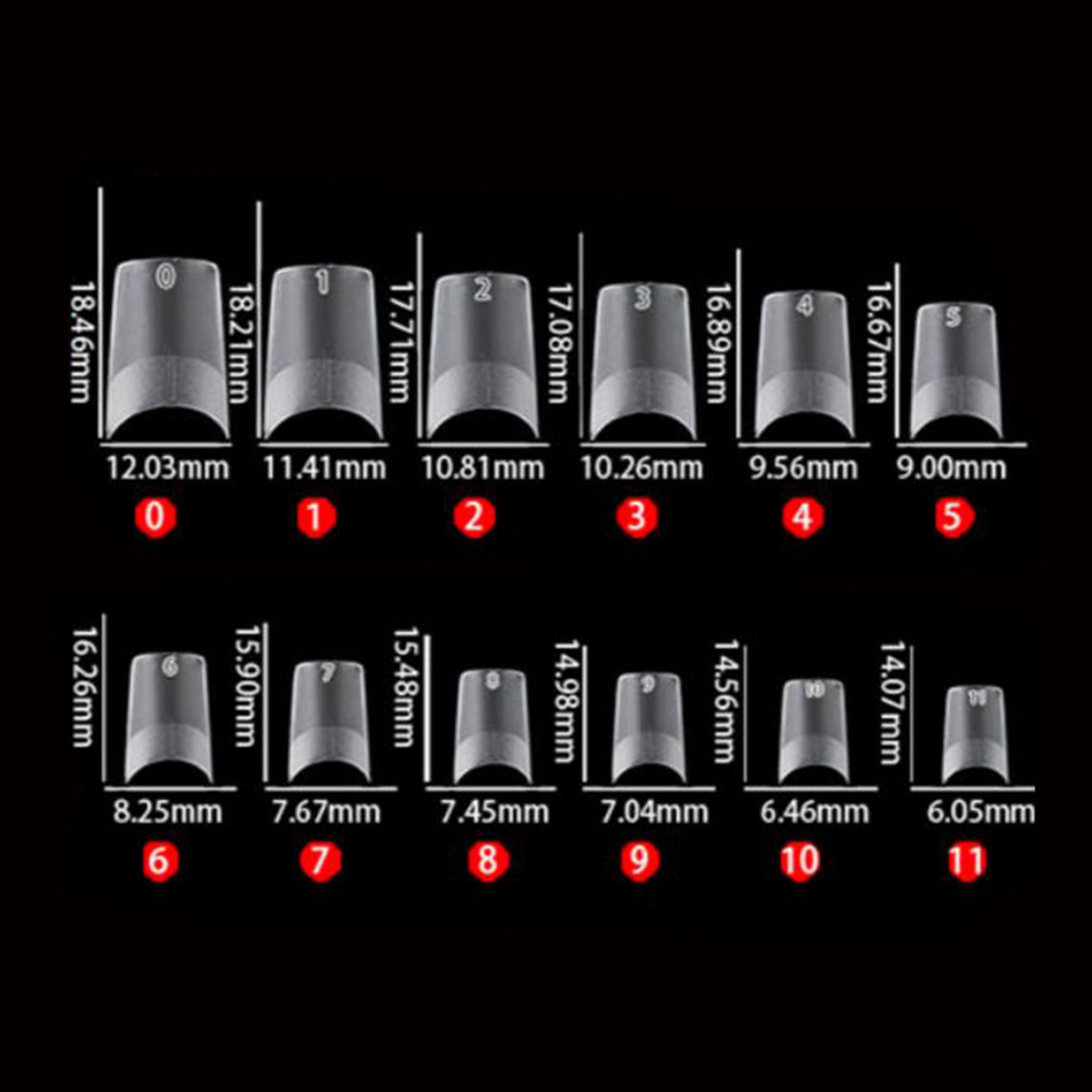 UltraFit Tips FB #1002 Mini Quadrado