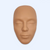 Rosto de treino PMU em silicone