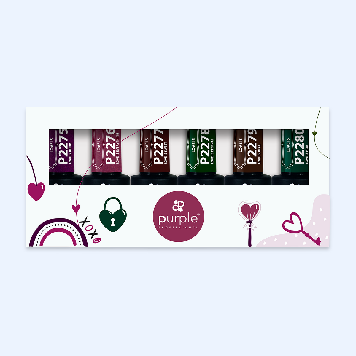 Verniz Gel Purple - Caixa Coleção Love is 6uni.