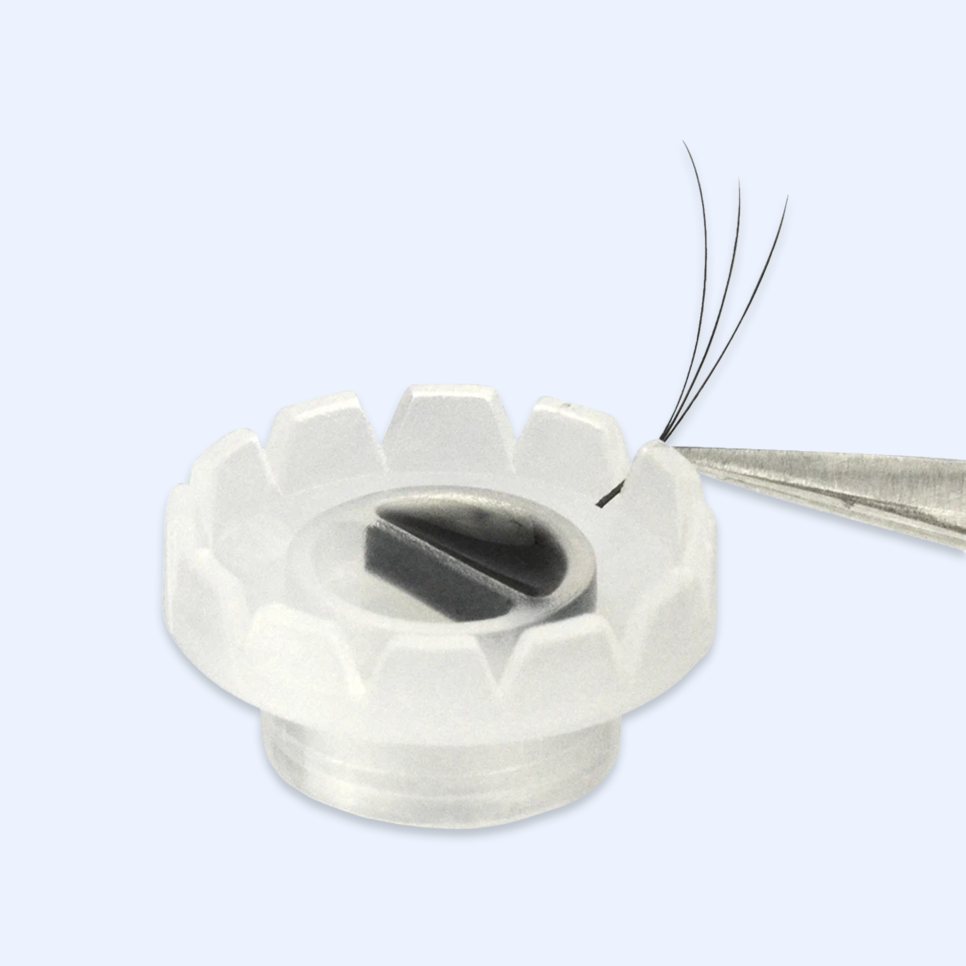 Easy Fans holder with glue cup