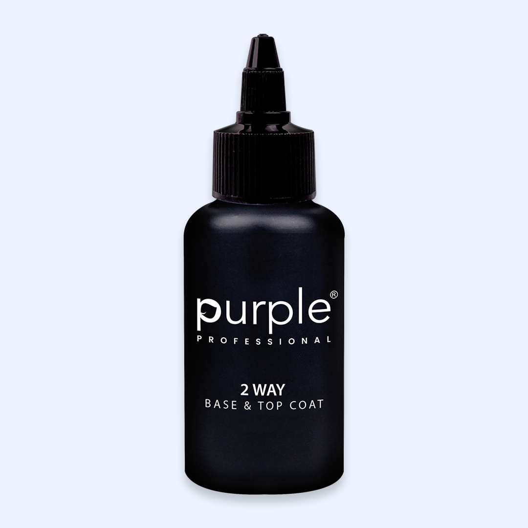 2 Way - Base & Top Coat Purple Recarga 50ml