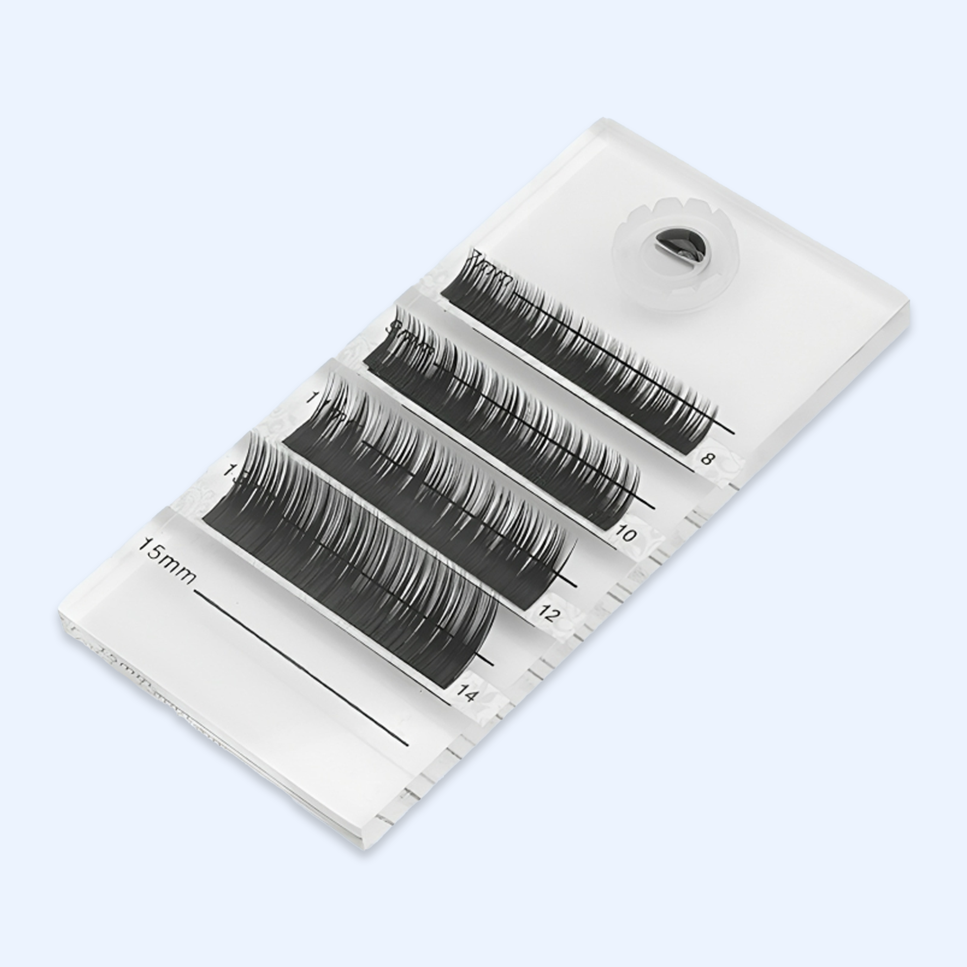 Eyelash holder with glue cup