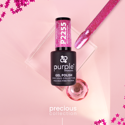 Verniz Gel Purple - Precious Pink Fuchsia P2255