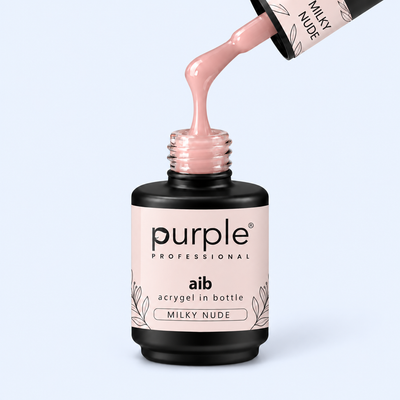 AIB - Acrygel in a Bottle Milky Nude - Purple