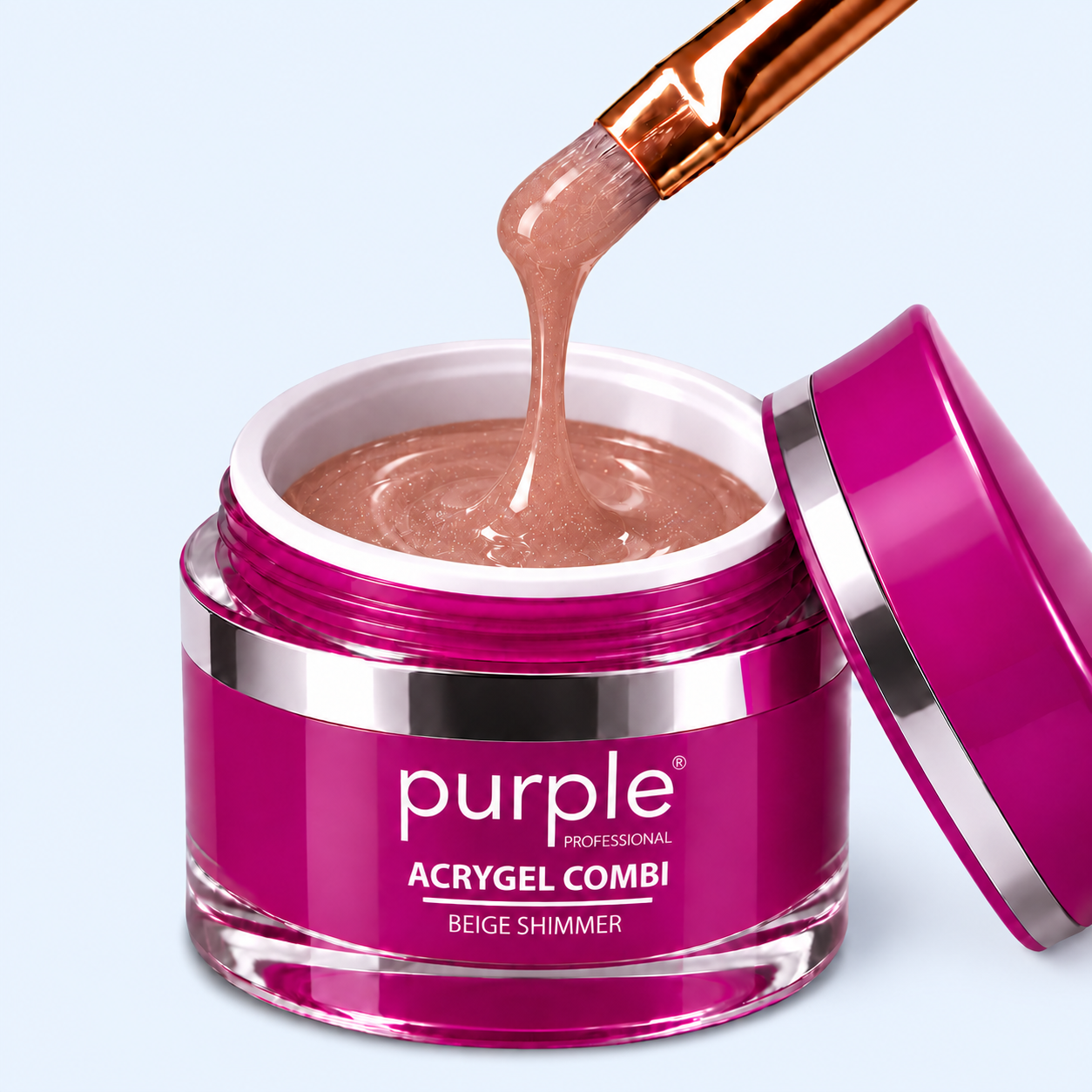 Acrygel Combi Beige Shimmer - Purple