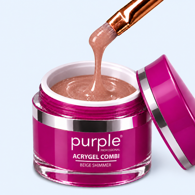 Acrygel Combi Beige Shimmer - Purple
