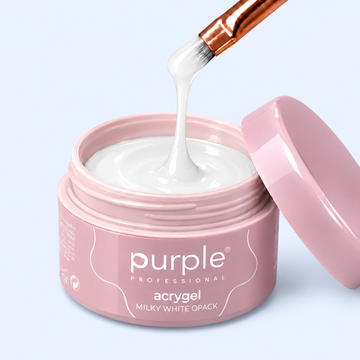 Acrygel Combi Milky White Opack - Purple