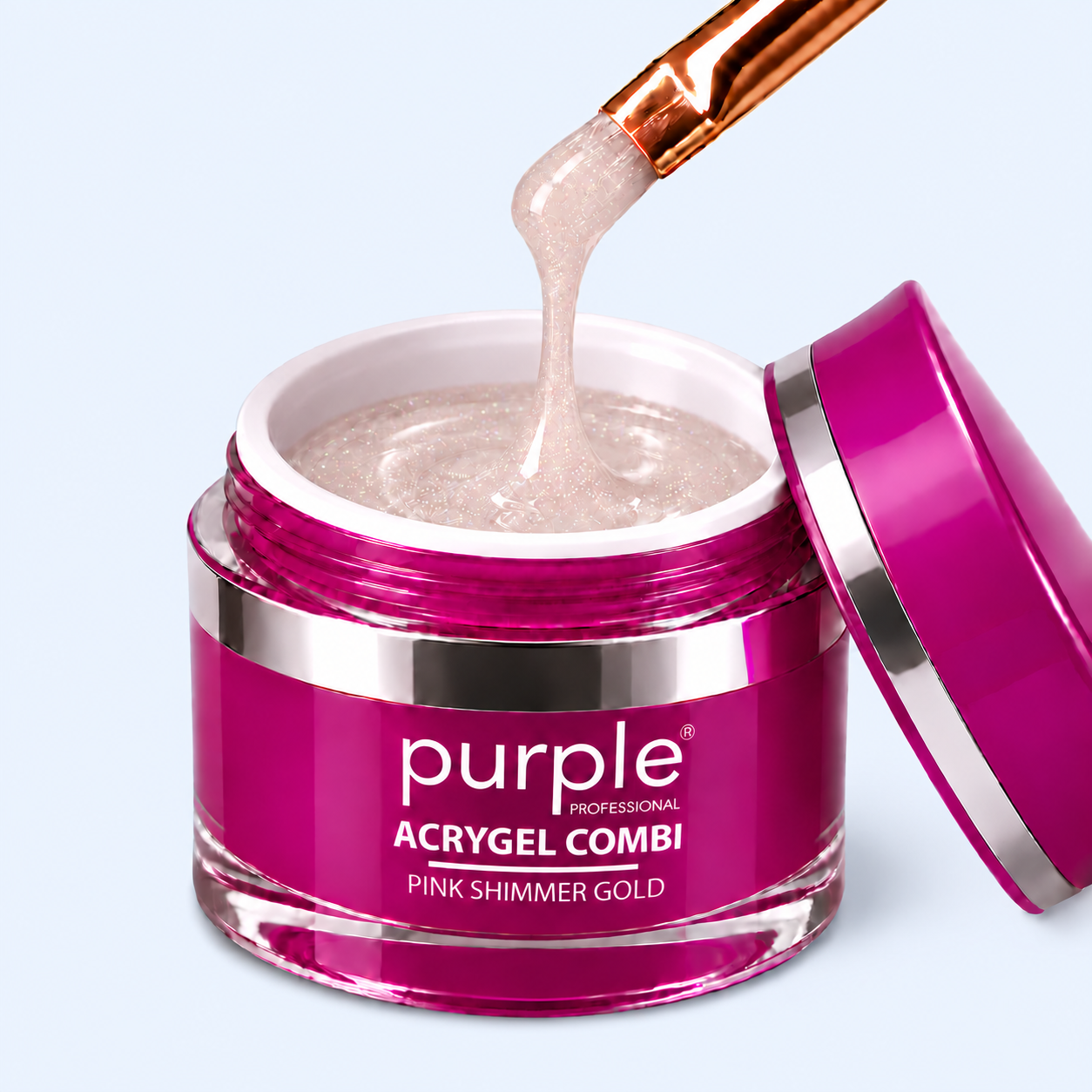 Acrygel Combi Pink Shimmer Gold - Purple