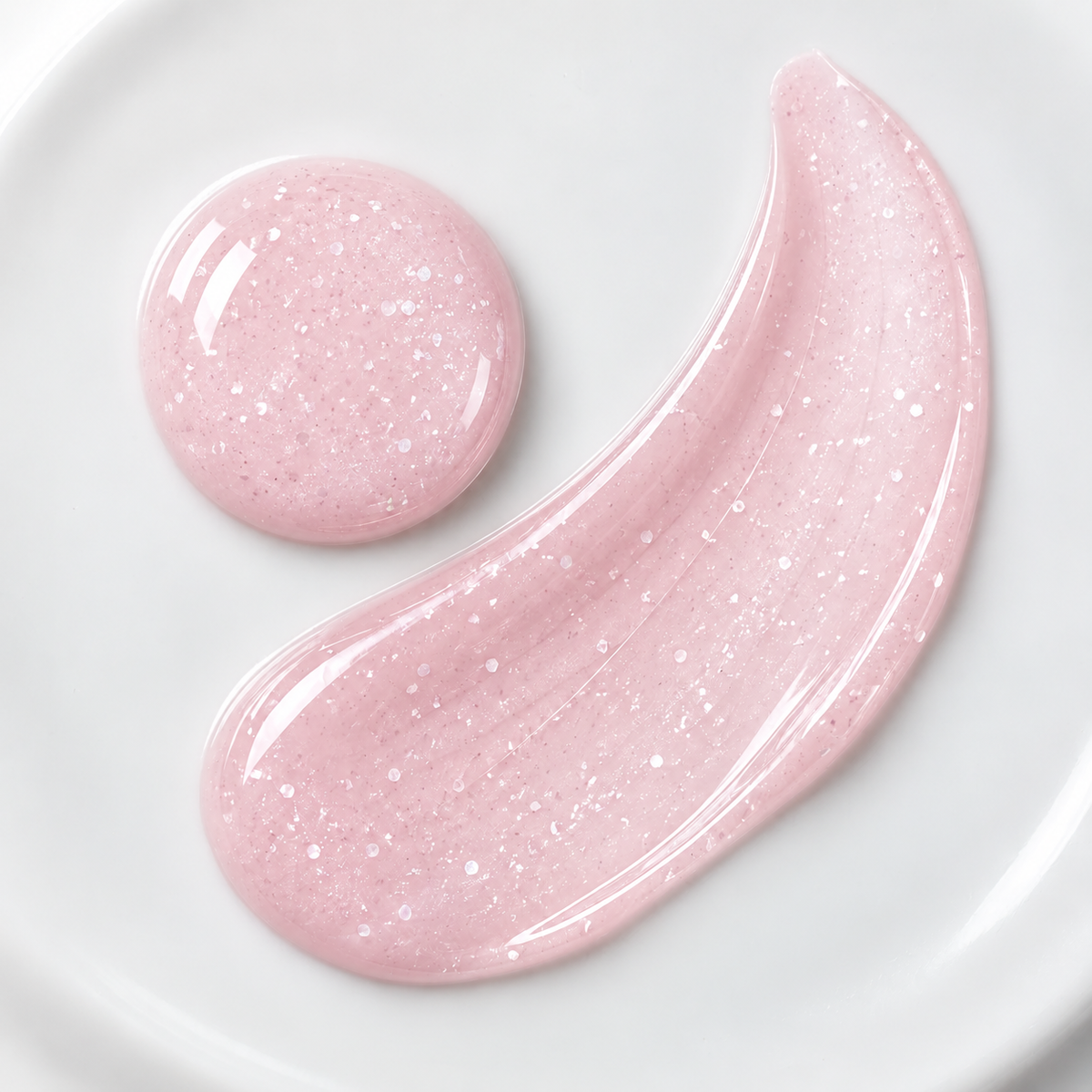 Rubber Base Pink Sparkle Shine Black Milk, detalhe do produto