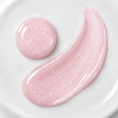 Rubber Base Pink Sparkle Shine Black Milk, detalhe do produto