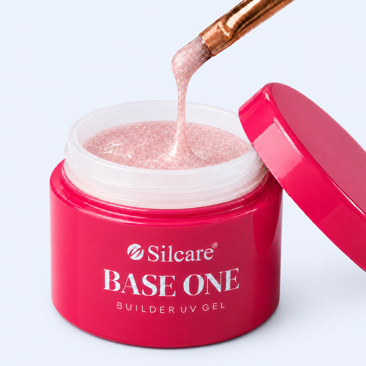 Gel Base One Shimmer Misty Rose - Silcare