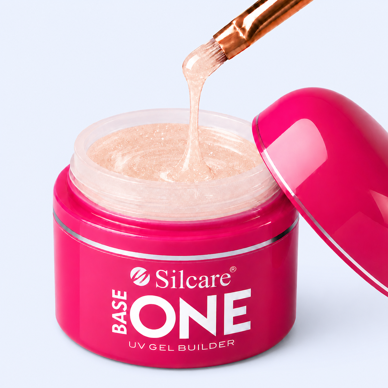Gel Base One Shimmer Natural Beige - Silcare