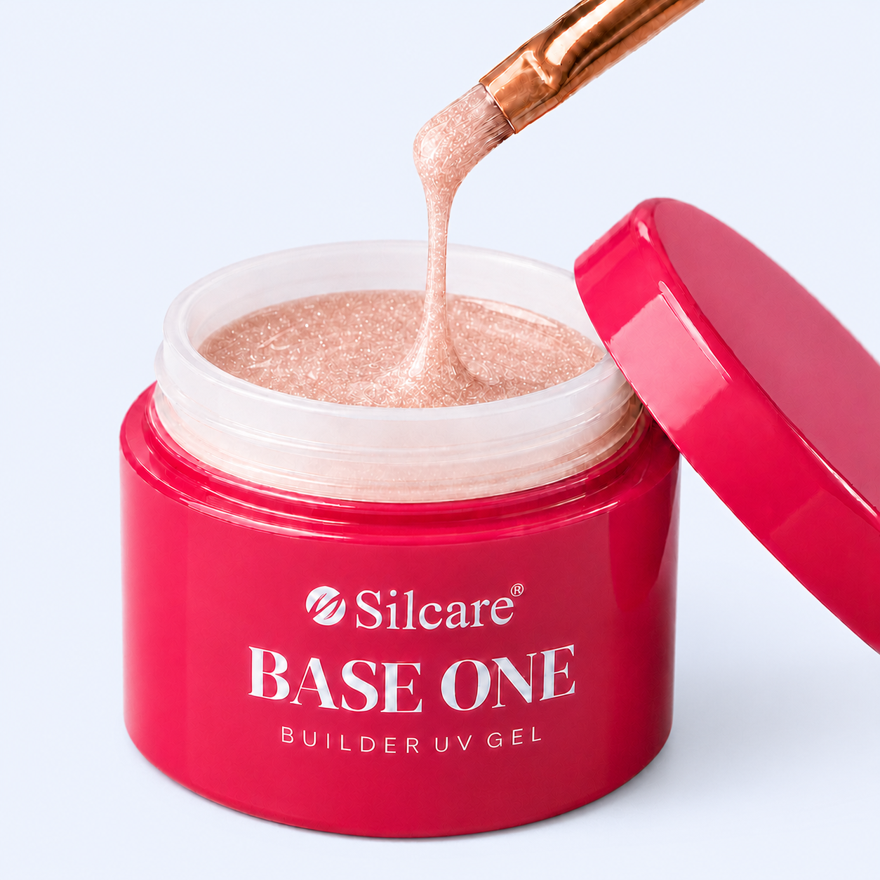 Gel Base One Shimmer Peach - Silcare