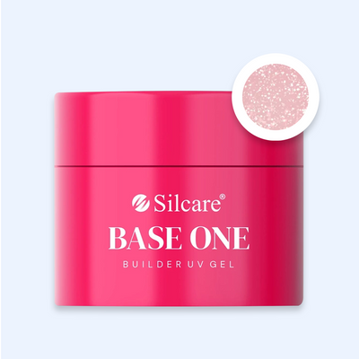 Gel Base One Shimmer Misty Rose - Silcare