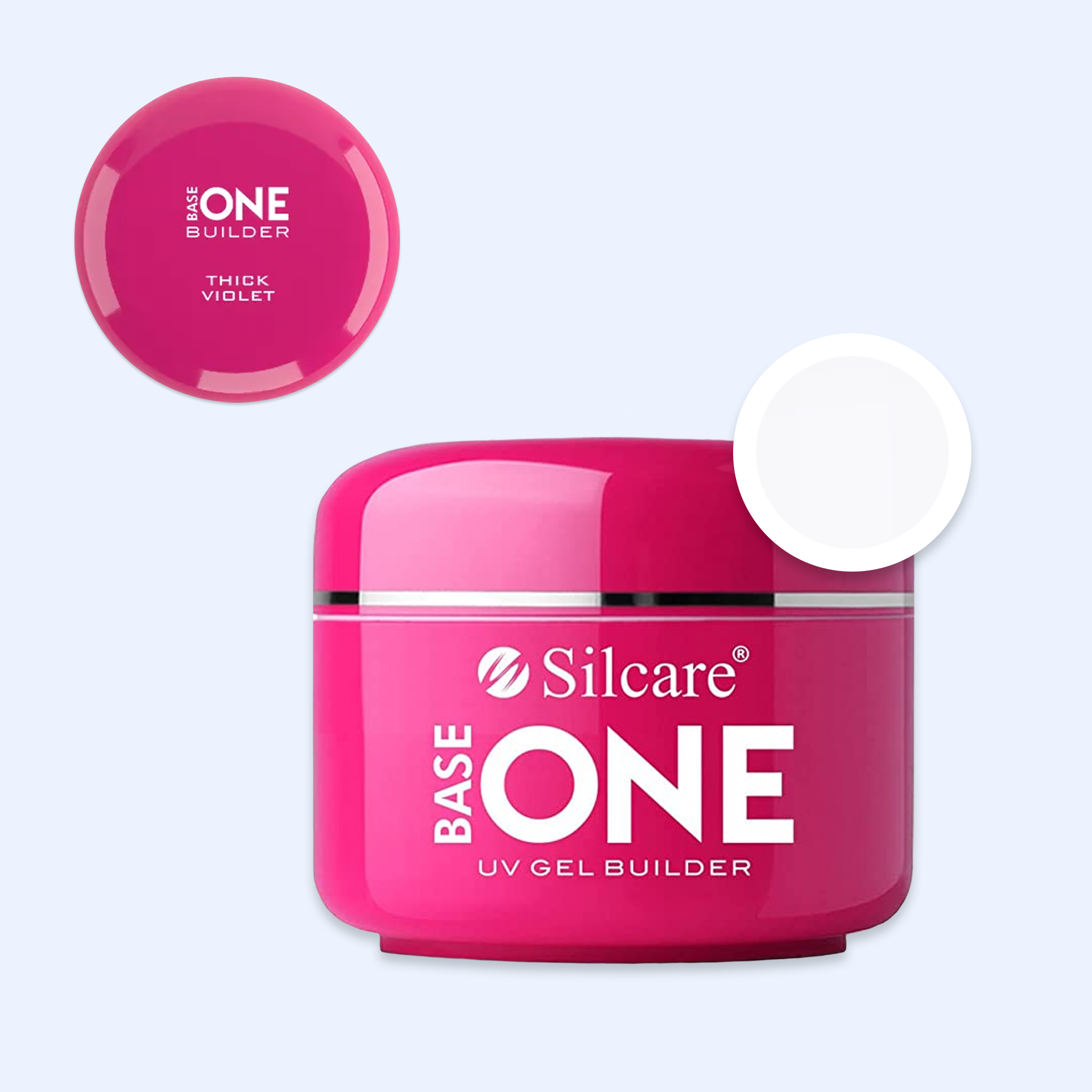 Gel Base One Violet Thick - Silcare