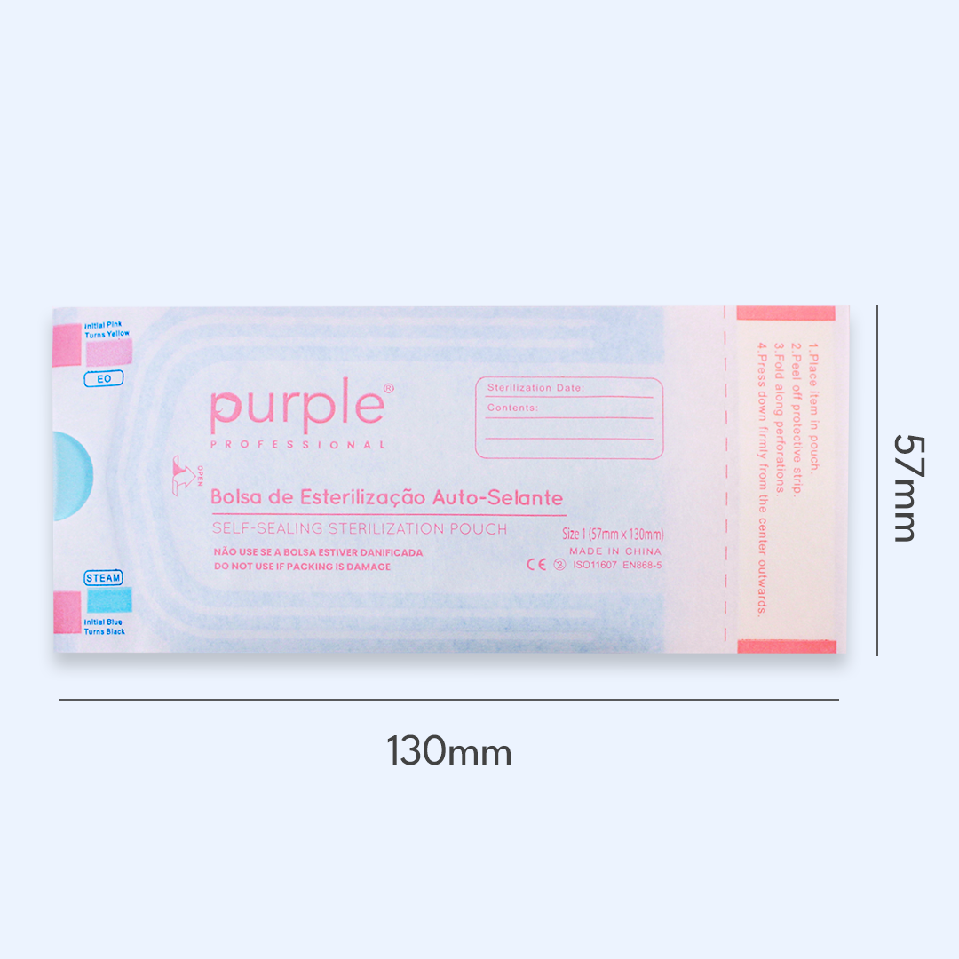 Bolsas de Esterilização Auto-Selantes Purple