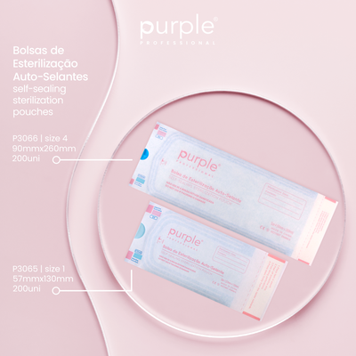 Bolsas de Esterilização Auto-Selantes Purple