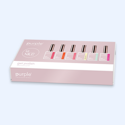 Verniz Gel Purple - Caixa Coleção Nº17 6uni.