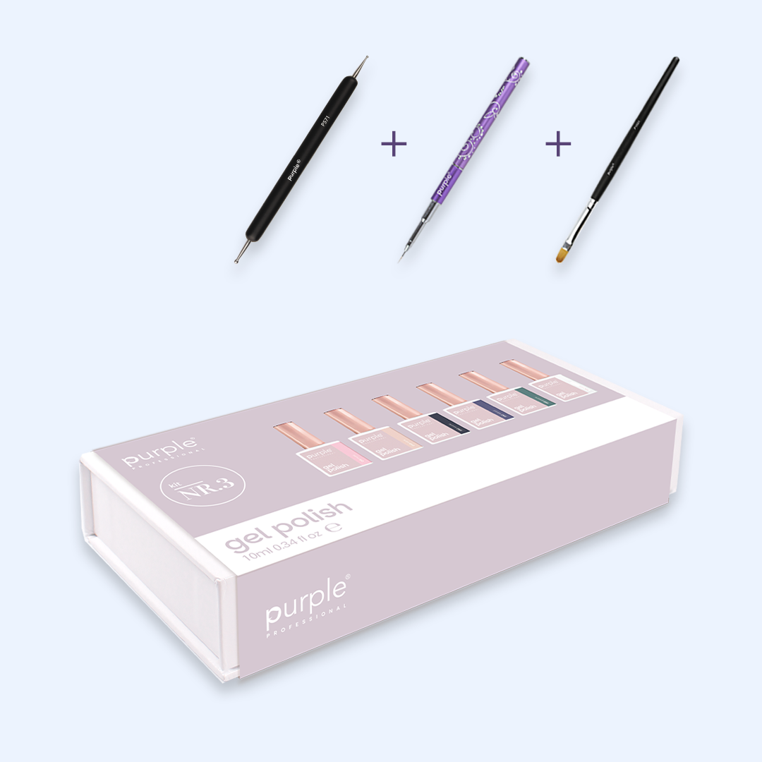 Verniz Gel Purple - Caixa Coleção Nº3 6uni.