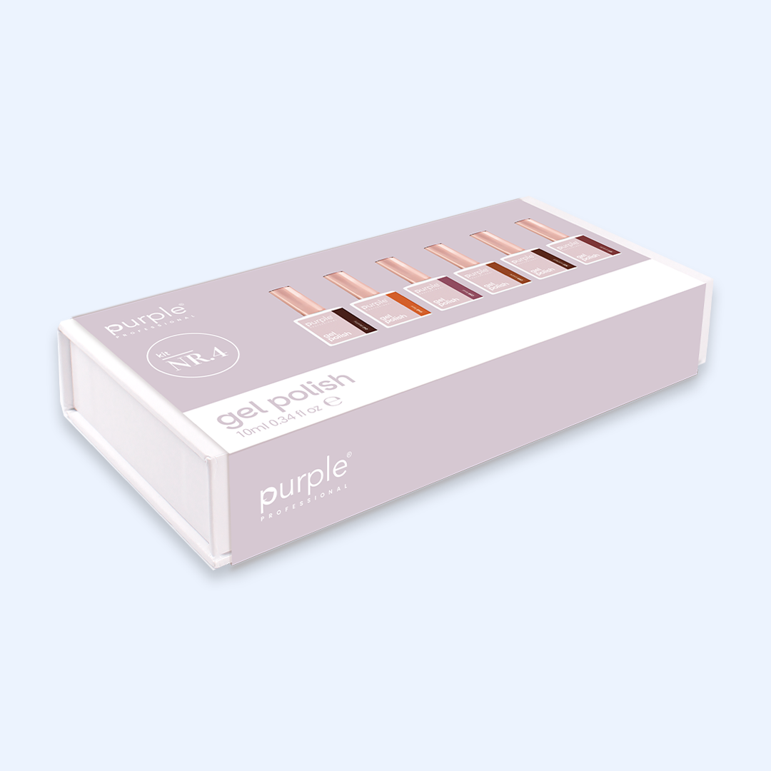 Verniz Gel Purple - Caixa Coleção Nº4 6uni.
