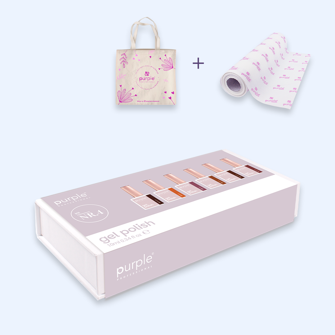 Verniz Gel Purple - Caixa Coleção Nº4 6uni.