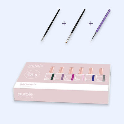 Verniz Gel Purple - Caixa Coleção Nº9 6uni.