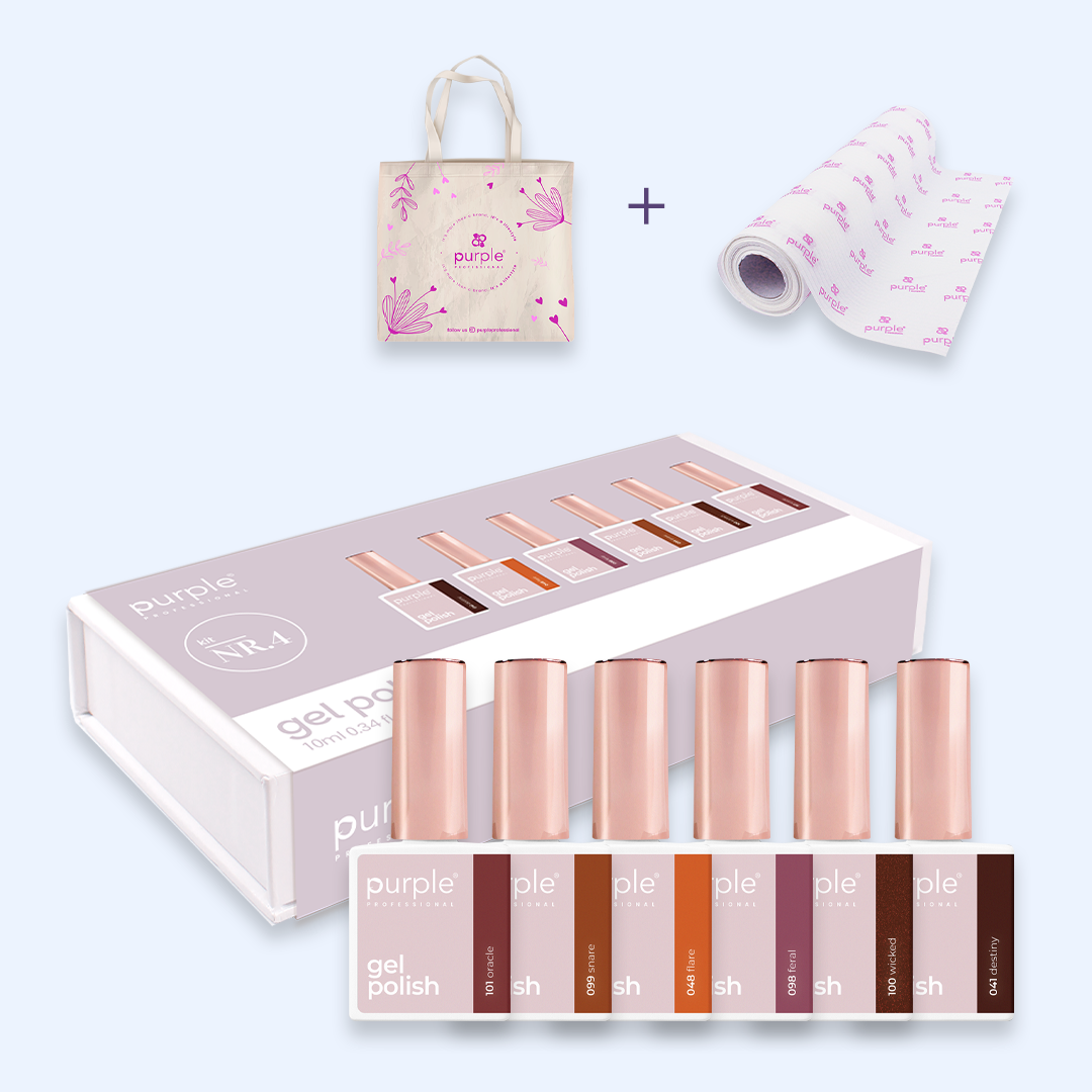 Verniz Gel Purple - Caixa Coleção Nº4 6uni.