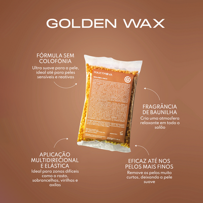 Cera Depilatória Golden Wax - Maxymova