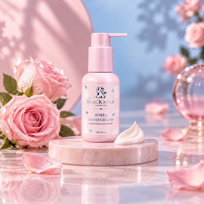 Creme de Mãos Roses Black Milk, textura e detalhe