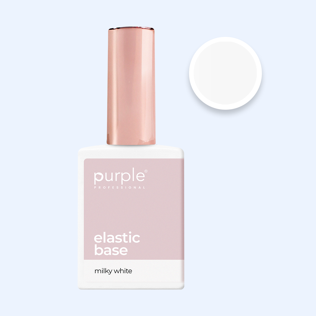 Elastic Base Milky White - Purple