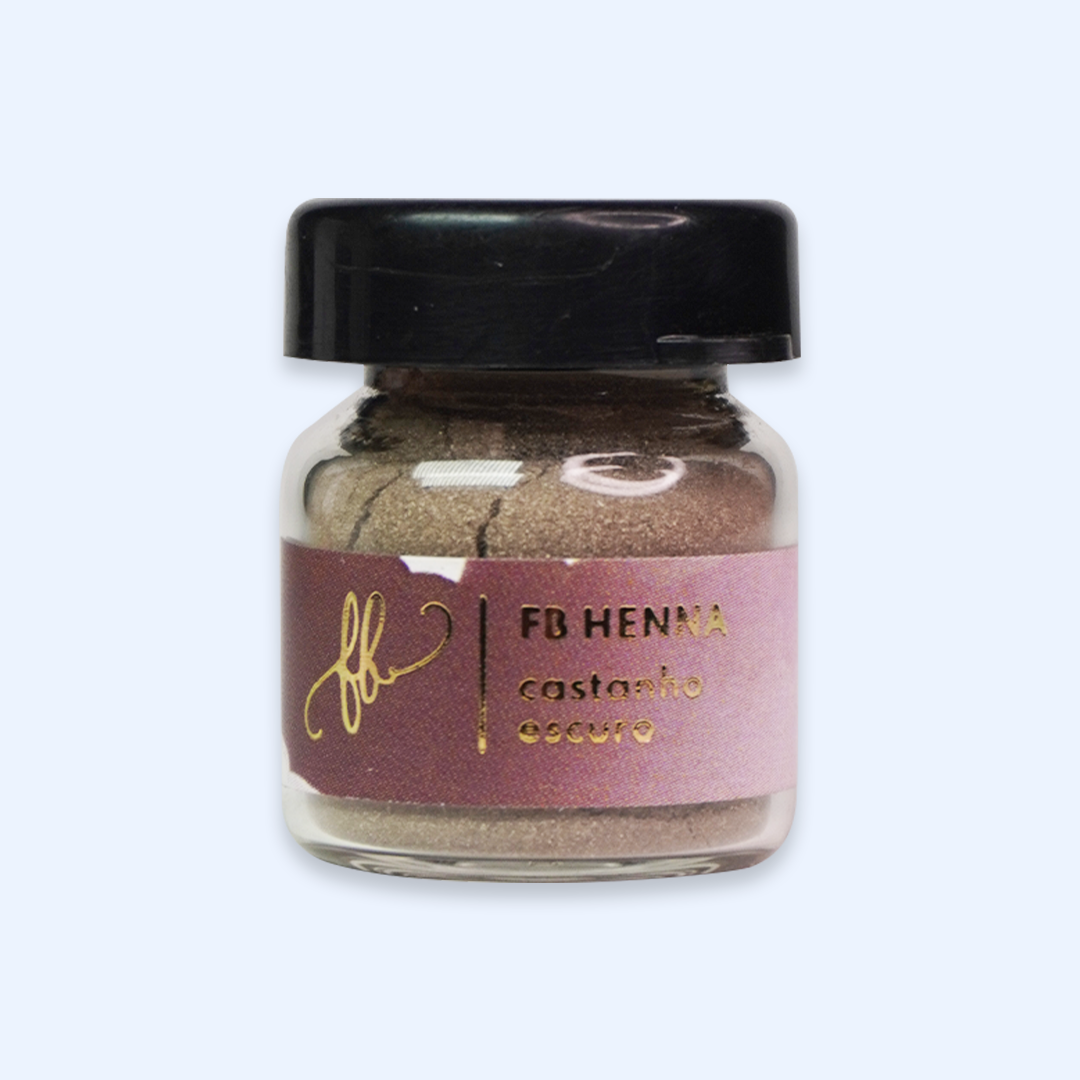 FB Henna Pigmento Castanho Escuro - Henna para Sobrancelhas
