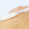 White pen for microblading and micropigmentation marking