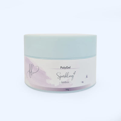 Polygel Sparkling 50g - Âmbar