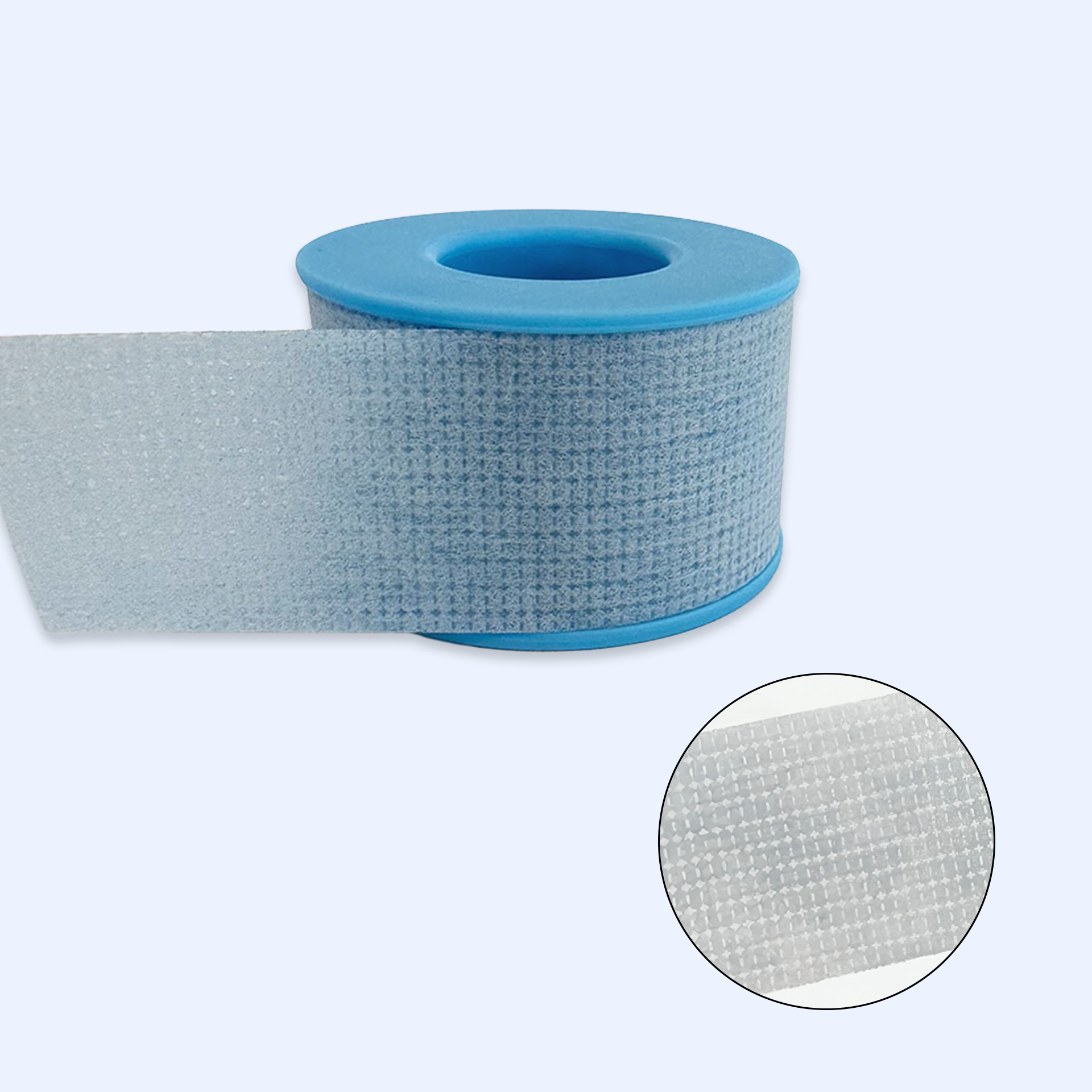 Fita adesiva em silicone azul 2.4cm