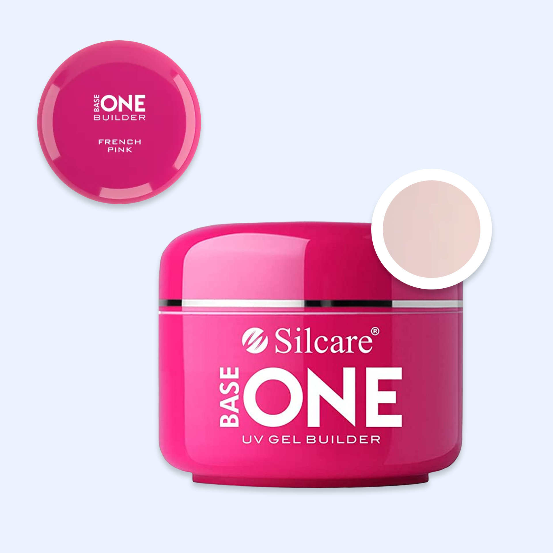 Gel Base One French Pink Leitoso Rosado - Silcare