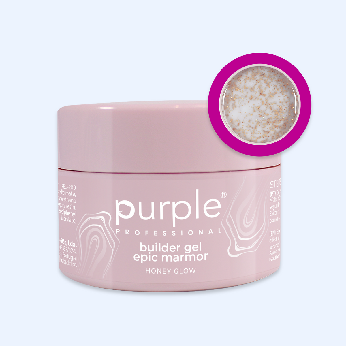 Gel Builder Epic Marmor Honey Glow - Purple