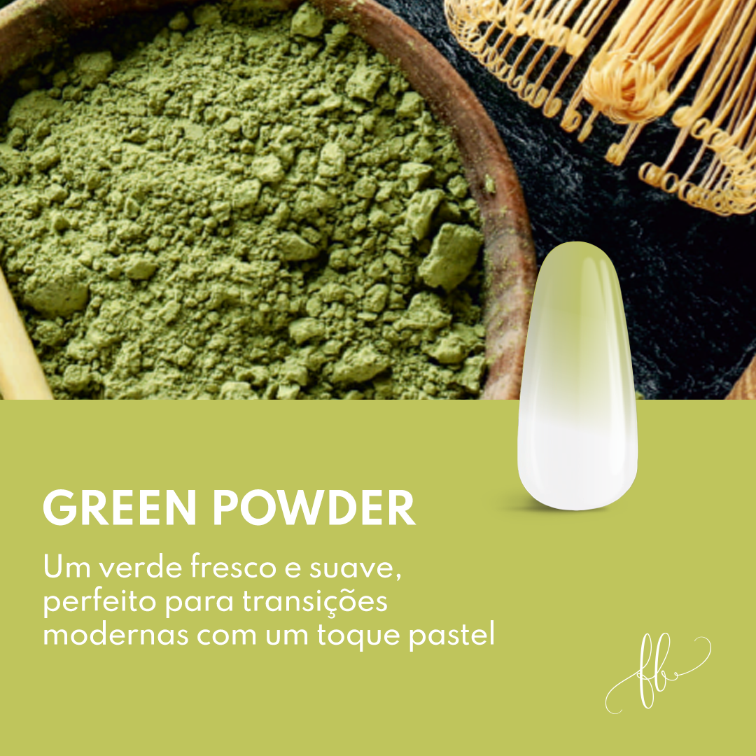 Gel Ombre Green Powder - Silcare