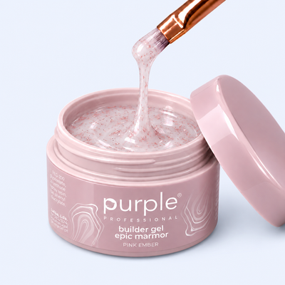 Gel Builder Epic Marmor Pink Ember - Purple