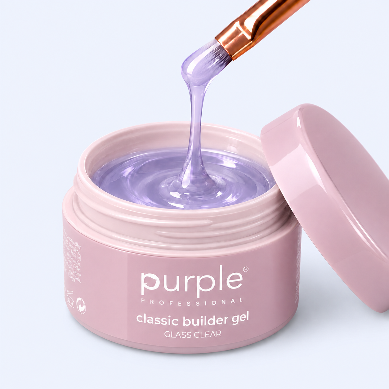 Gel Builder Glass Clear - Purple