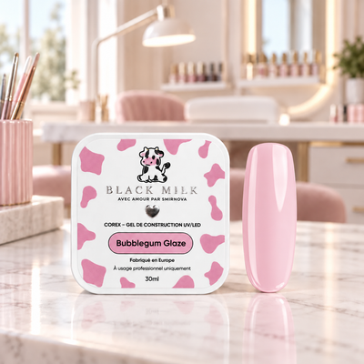 Gel Construtor Corex Bubblegum Glaze Black Milk, embalagem