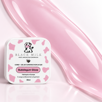 Gel Construtor Corex Bubblegum Glaze Black Milk, ambiente de salão