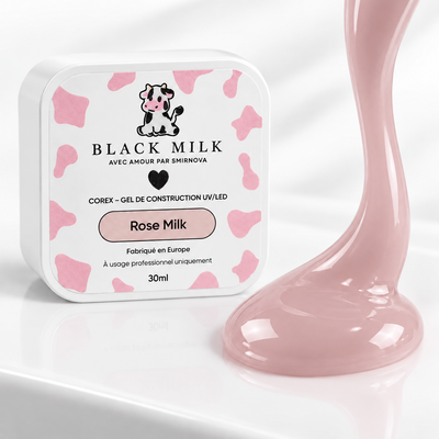 Gel Construtor Corex Rose Milk Black Milk, detalhe do produto