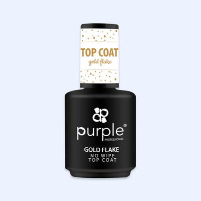 Gold Flake No Wipe Top Coat 15ml