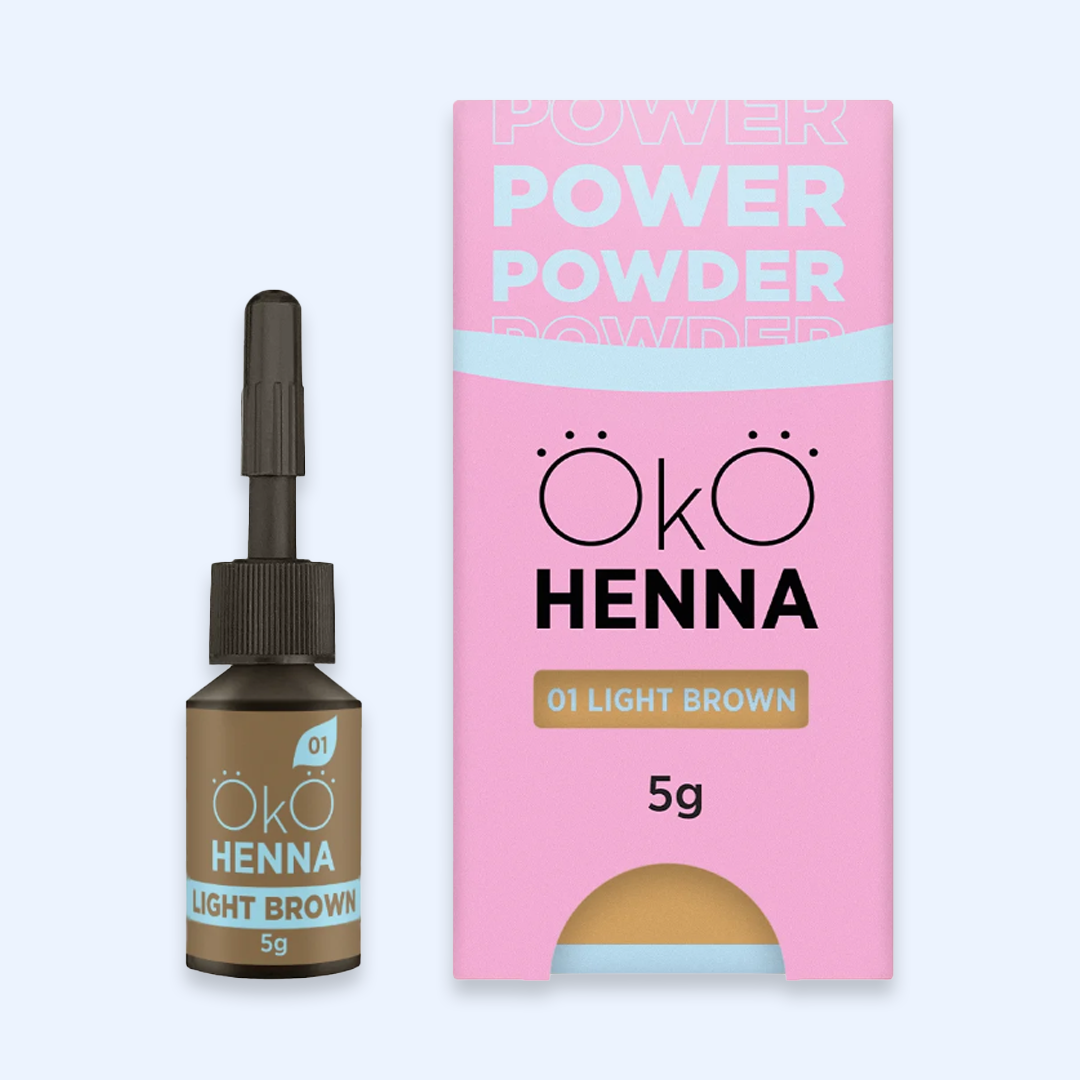 Henna para Sobrancelhas 01 Light Brown - OKO