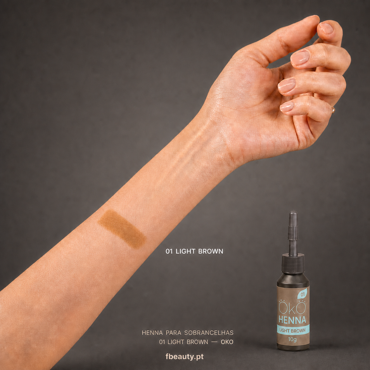 Henna para Sobrancelhas 01 Light Brown - OKO