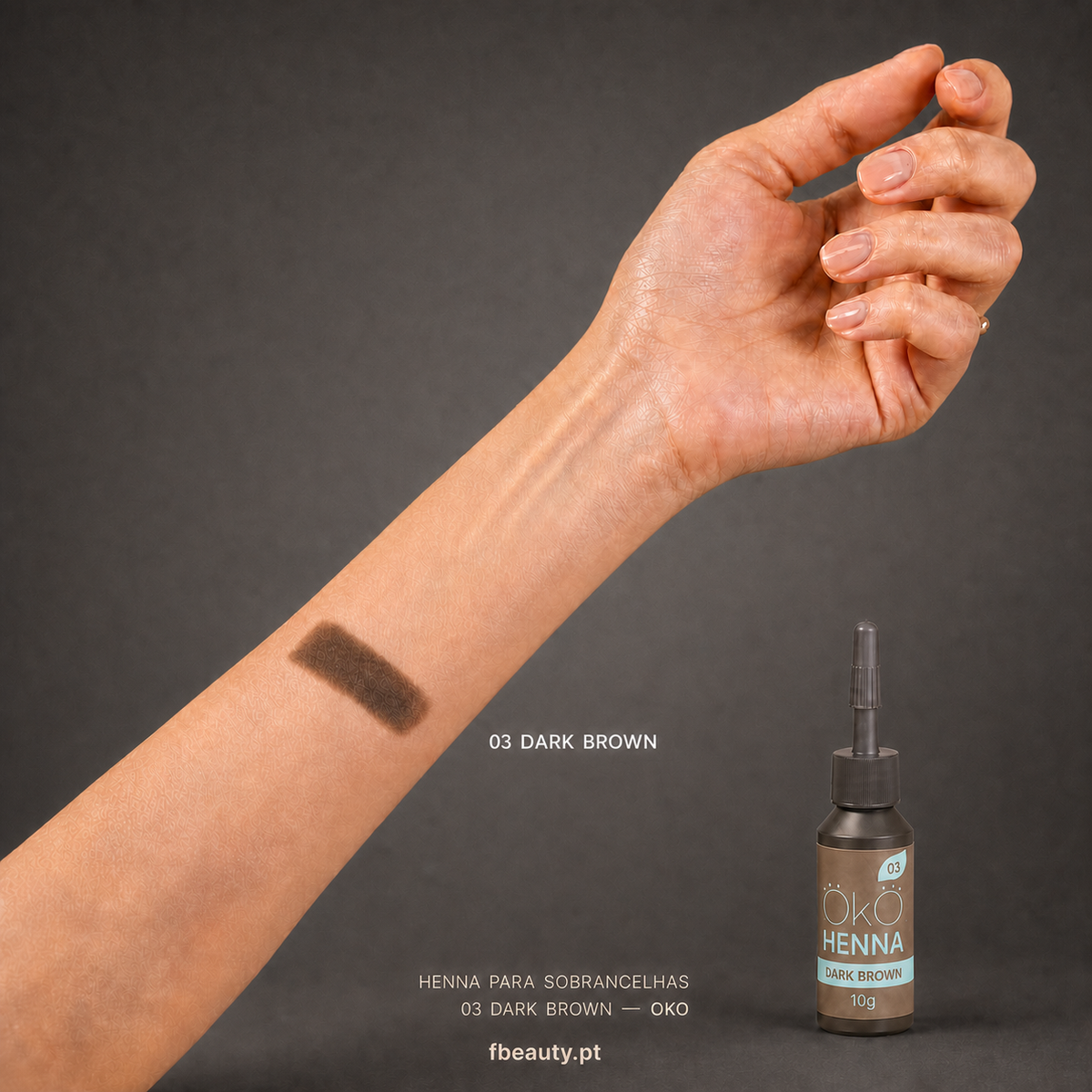 Henna para Sobrancelhas 03 Dark Brown - OKO