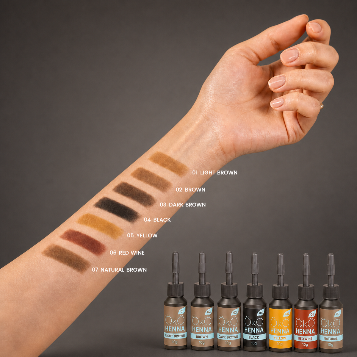 Henna para Sobrancelhas 01 Light Brown - OKO