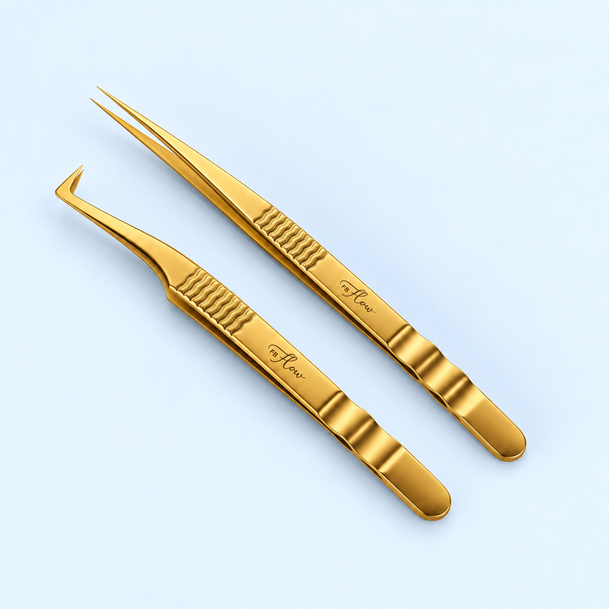 KIT FB Flow Duo 90º + Reta - Pinças para extensão de pestanas