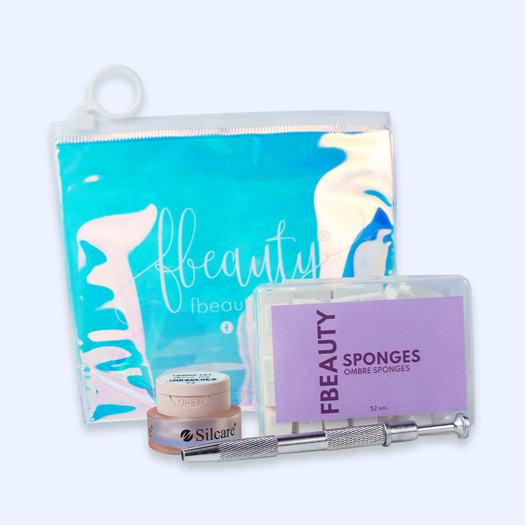 Kit Ombre Gel White Fog Starter - Silcare