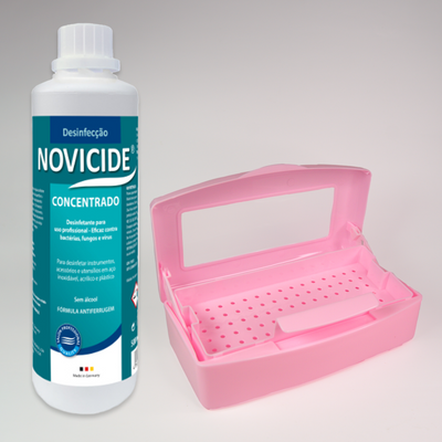 Kit Caixa de Desinfeção a Líquido + Concentrado Novicide 500ml